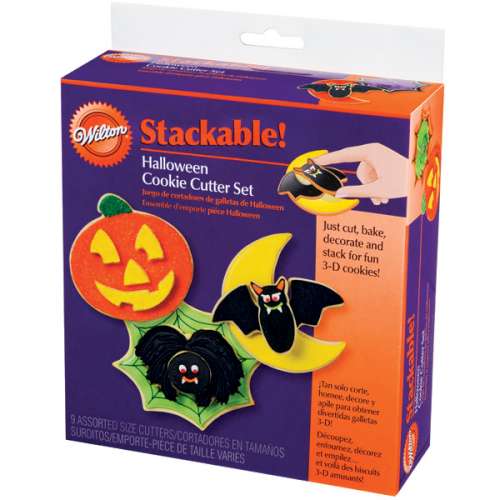 Halloween Stackable Cookie Cutter Set - Click Image to Close
